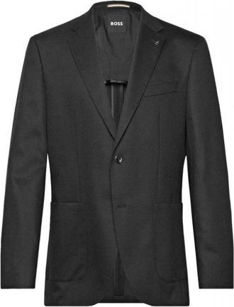 HUGO BOSS Jassen > Blazers - Heren - Blazers - Zwart - L - Katoen - Jassen