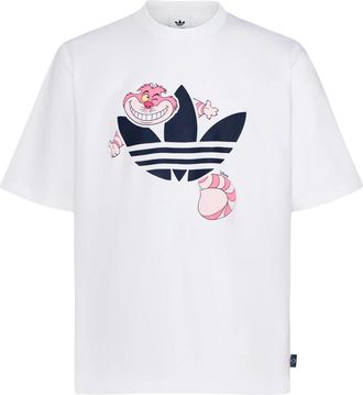 adidas Disney U T-Shirt Asia Sizing Cheshire Cat White KY8305
