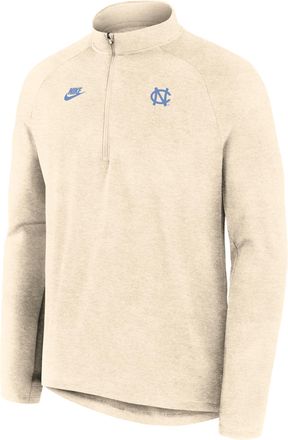 Nike North Carolina Legacy Stride Nike Mens Dri-FIT College 1/2-Zip Long-Sleeve Top in White | 04V115ANCV-5T9