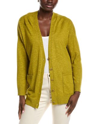 Eileen Fisher Eileen Fisher V-Neck Linen-Blend Cardigan