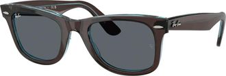 Ray-Ban Wayfarer Rb 2140 1446R5 - unisex - Zonnebrillen - Bruin - 50 MM - Accessoires