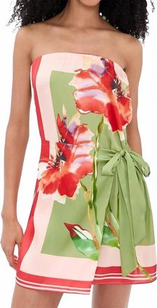 Misa Priya Mini Dress In Scarf Flora