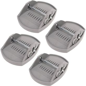 OEM 4x 178x140mm Soporte De Metal Con Base Para Caravana/autocaravana -crezuo