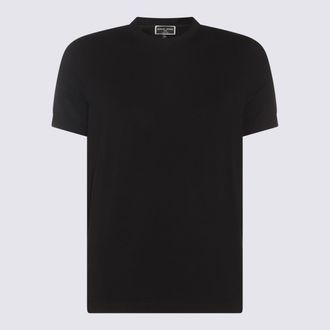 Giorgio Armani Black Viscose T-Shirt
