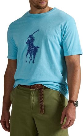 Polo Ralph Lauren Big & Tall Big Pony T-Shirt in Turquoise Nova at Nordstrom, Size 4X Big