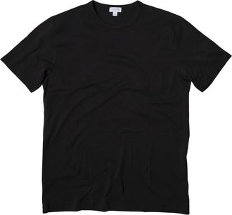 Sunspel Klassiek T-Shirt - Heren - T-shirts - Zwart - XL - Katoen - Tops