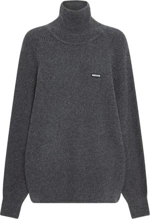 Rotate Hannah Highneck Jumper - Dames - Coltruien - Grijs - M - Wol - Truien & Vesten