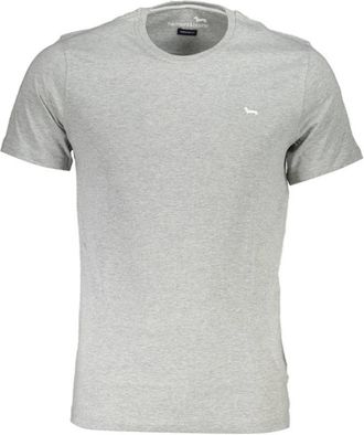 Harmont & Blaine Bruin Katoenen Heren T-Shirt - Heren - T-shirts - Grijs - 2XL - Katoen - Tops