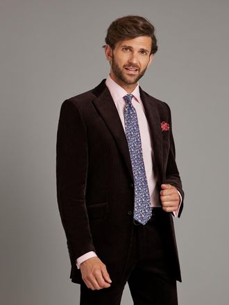 Oliver Brown Eaton Jacket - Dark Brown Needlecord