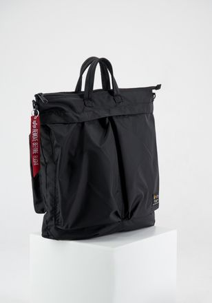 Alpha Industries Tragetasche ALPHA INDUSTRIES Label Helmet Bag, Damen, Gr. onesize, schwarz, Obermaterial: 100% Nylon, Taschen Tragetasche