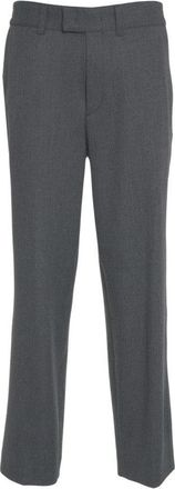 Paolo Pecora Straight-Cut Grey Chinos With Mid-Rise Fit And Practical Pockets