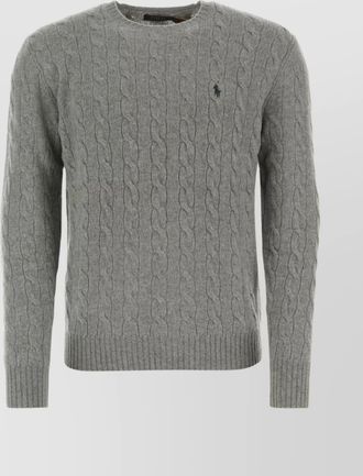 Polo Ralph Lauren wool cashmere cable knit crew neck jumper