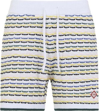 Casablanca Tuck Stitch Bermuda Shorts - Heren - Korte Broeken - Veelkleurig - XL - Katoen - Korte Broeken