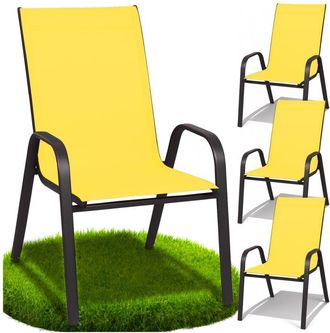 OEM Sillas De Jard&iacute;n De Metal Para Terraza Balc&oacute;n Moderno Sill&oacute;n De Jard&iacute;n 4 Piezas