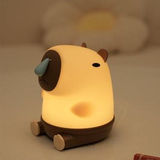 OEM L&aacute;mpara De Noche Con Forma De Capibara, Interruptor De Cord&oacute;n, Cerdito Mocoso, Iluminaci&oacute;n Ambiental Para El Dormitorio