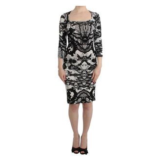 Roberto Cavalli Printed Sheath Dress - Dames - Casual kleedjes - Veelkleurig - XS - Kleedjes