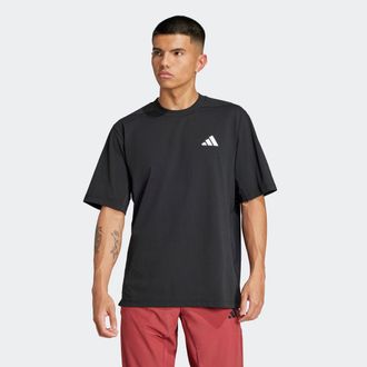 adidas T-Shirt ADIDAS PERFORMANCE GYM+ SEA TEE, Herren, Gr. L, schwarz, Obermaterial: 100% Polyester, Shirts T-Shirt