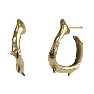 John Richmond Stijve oorbellen met gouden spikes - Dames - Oorbellen - Geel - ONE Size - Accessoires