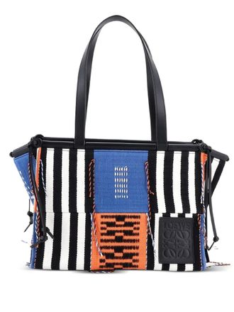 Loewe Cushion Multicolor Patchwork Small tote bag - Multicolore