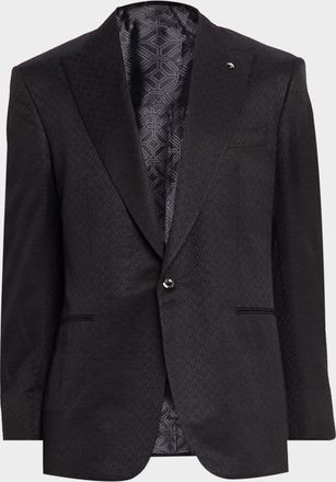 Stefano Ricci Men & apos;s Geometric Silk Jacquard Single-Breasted Sport Coat