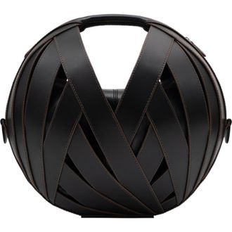 Perrin Paris LE PANIER HANDBAG in Black W/Espresso Trim at Nordstrom