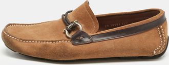 Ferragamo Brown Suede Parigi Loafers