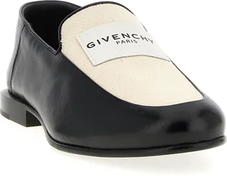 Givenchy Label-Detail Leather Loafer - Black