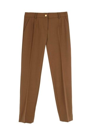 Dolce & Gabbana Brown High Waisted Tailored Trousers Size XS