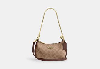 Coach Womens Teri Mini Crossbody Bag in Brown | PVC