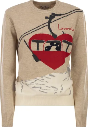 MC2 Saint Barth New Queen Wool Blend Jumper With Embroidery