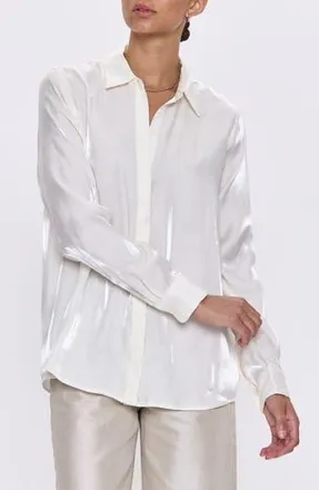Pistola Denim Tilda Button-Up Shirt in Ecru at Nordstrom Rack, Size Small