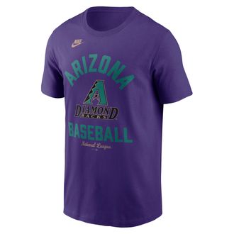 Nike Arizona Diamondbacks Cooperstown Nike Mens MLB T-Shirt in Purple | N19951LDIA-079