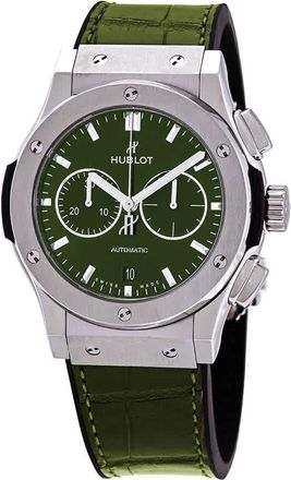 Hublot Classic Fusion Green Sunray Dial Chronograph Automatic Mens Watch 541.NX.8970.LR