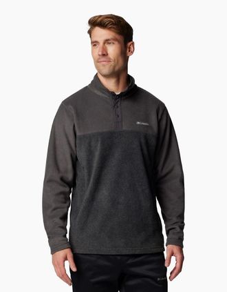 Columbia Mens Columbia Steens Mountain Half Snap II Mens Grey Fleece Jacket - Size: 40