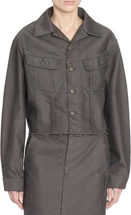 Maison Margiela Button Down Sports Jacket In Carbon