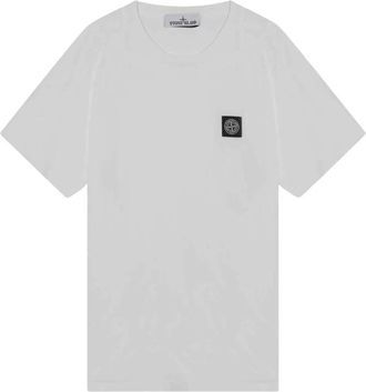 Stone Island Tops, Heren, Wit, S, T-shirt