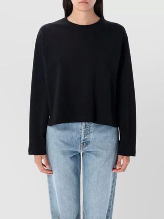 Polo Ralph Lauren heavy cotton crop crew neck long sleeves