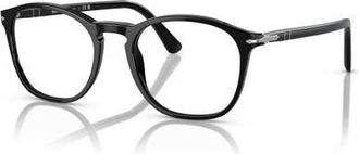 Persol 52mm Square optical glasses in Black at Nordstrom