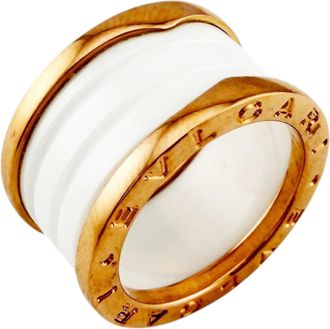 Bulgari B.Zero1 Pink Gold Pink Gold (18K) Ceramic Band Ring (Pre-Owned)