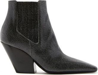 Casadei Texan Enkellaars - Dames - Cowboylaarzen - Zwart - 38 EU - Leer - Schoenen