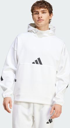 adidas Mens Z.N.E. Hoodie - White - Size 4XL