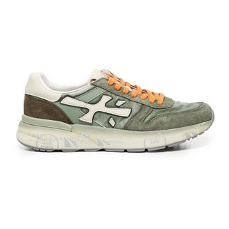 Premiata Sneakers, male, Green, Size: 10 US Green Sneakers with Suede and Leather