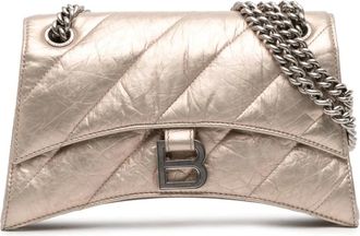 Balenciaga Pre-owned Shoulder Bags, female, Brown, Size: ONE SIZE Pre-owned Shoulder Bag with Chain