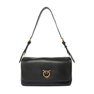Pinko Shoulder Bags, female, Black, Size: ONE SIZE Click Soft Horizontal Handle C