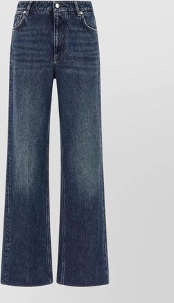 Dolce & Gabbana high-rise wide-leg denim jeans