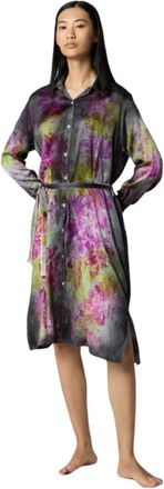 Avant Toi Seidenkleid mit Print - Dames - Shirt Kleedjes - Veelkleurig - S - Kleedjes