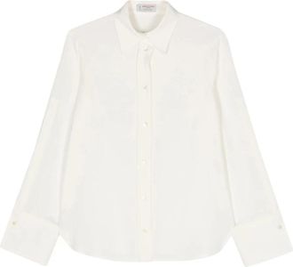 Alberto Biani Shirt - Dames - Overhemden - Beige - XS - Overhemden