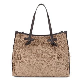 Gianni Chiarini Dames, Tassen, Beige, Maat: ONE Size Katoen