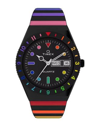 Timex Womens Q Timex Rainbow Watch