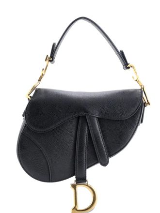 Dior Saddle Handbag Leather Mini shoulder bag - Zwart